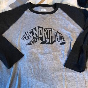 North face women's three quarter sleeve shirt